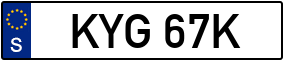 Trailer License Plate